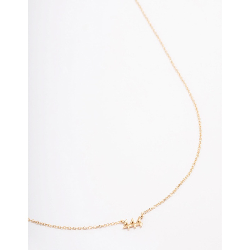 Gold Plated Sterling Silver 444 Angel Number Pendant Necklace