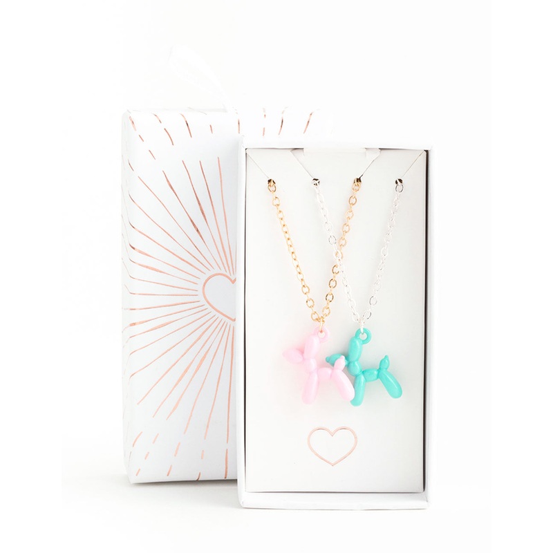 Mixed Metal Bubble Dog Necklace Pack