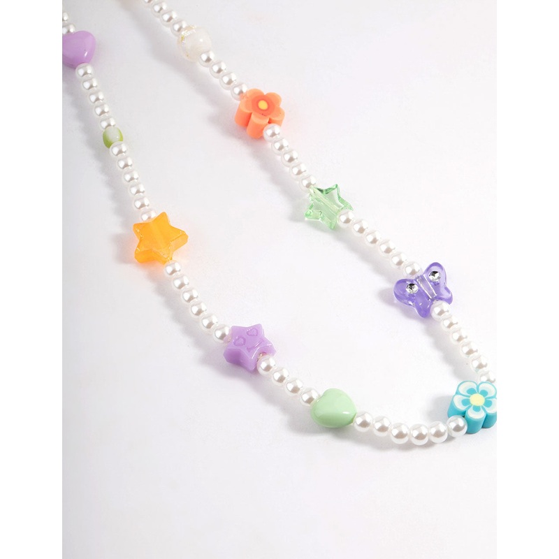Pearl Multi Bead Phone Chain