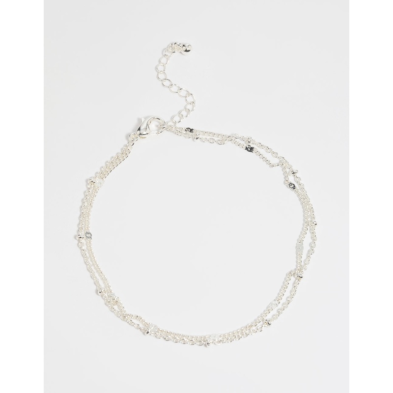 Silver Layered Chain Bracelet
