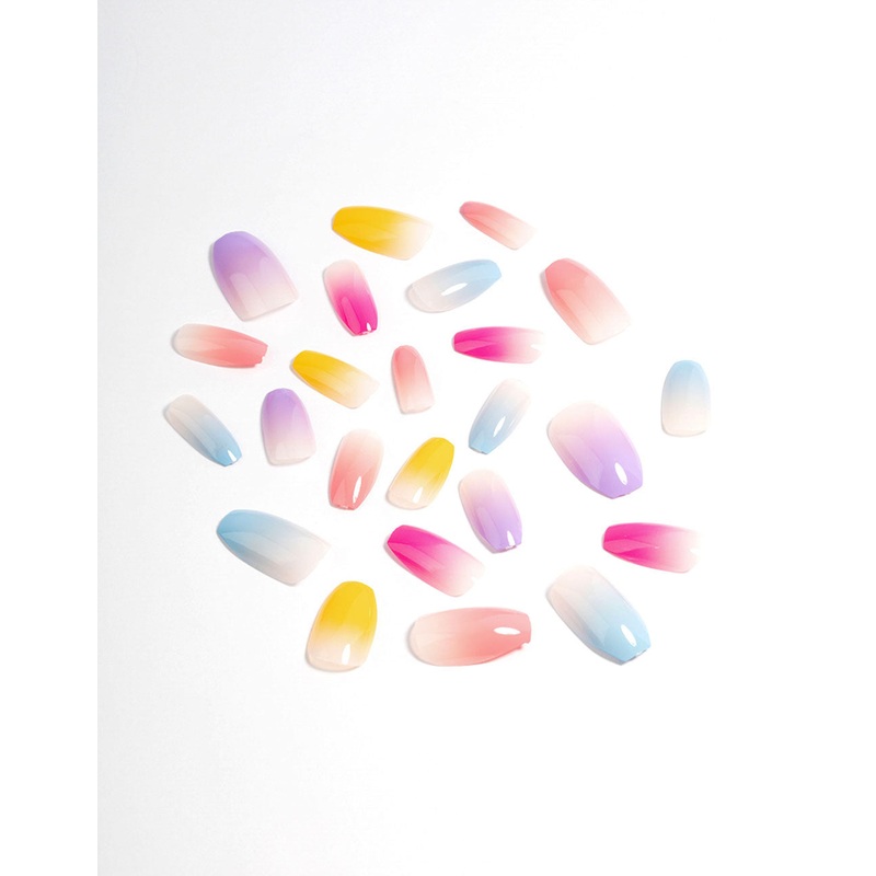 Multi-Colour Ombre Press On Nails