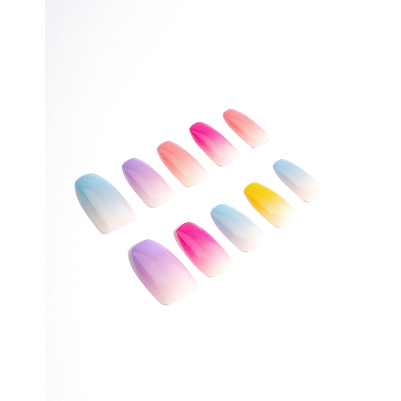 Multi-Colour Ombre Press On Nails