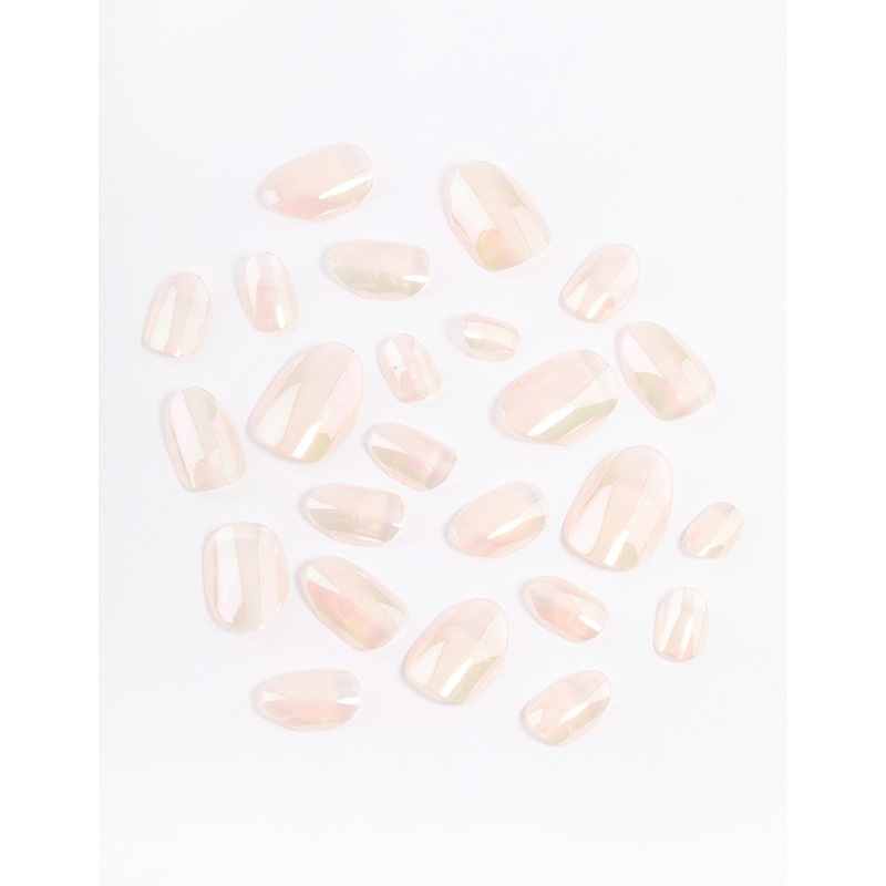 Tweens Pink Metallic Press On Nails