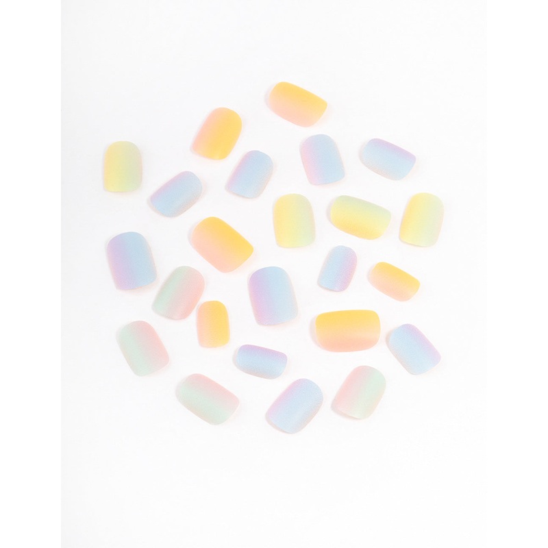Tweens Rainbow Gradient Press On Nails