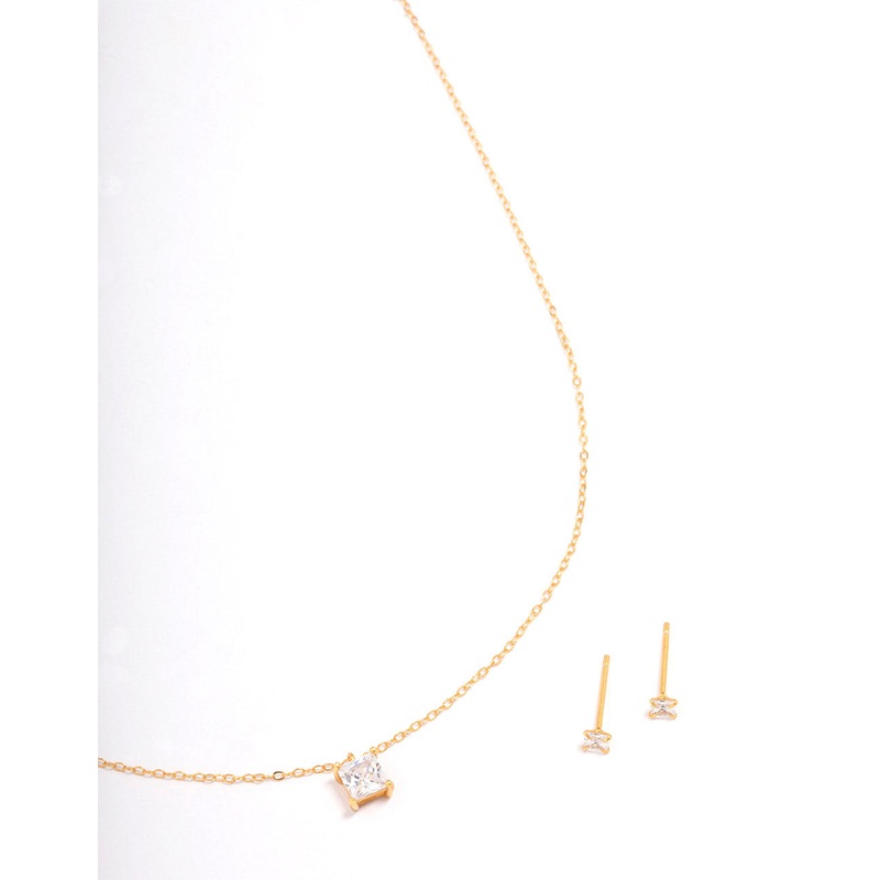 Gold Plated Sterling Silver Princess Jewellery Set