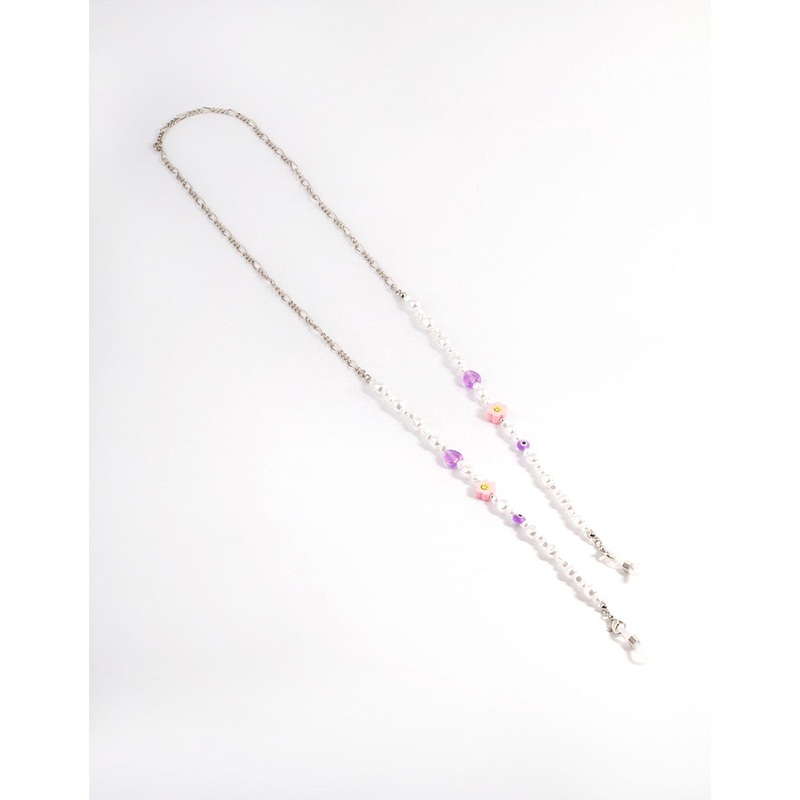 Silver Pearl Fig Classes Chain