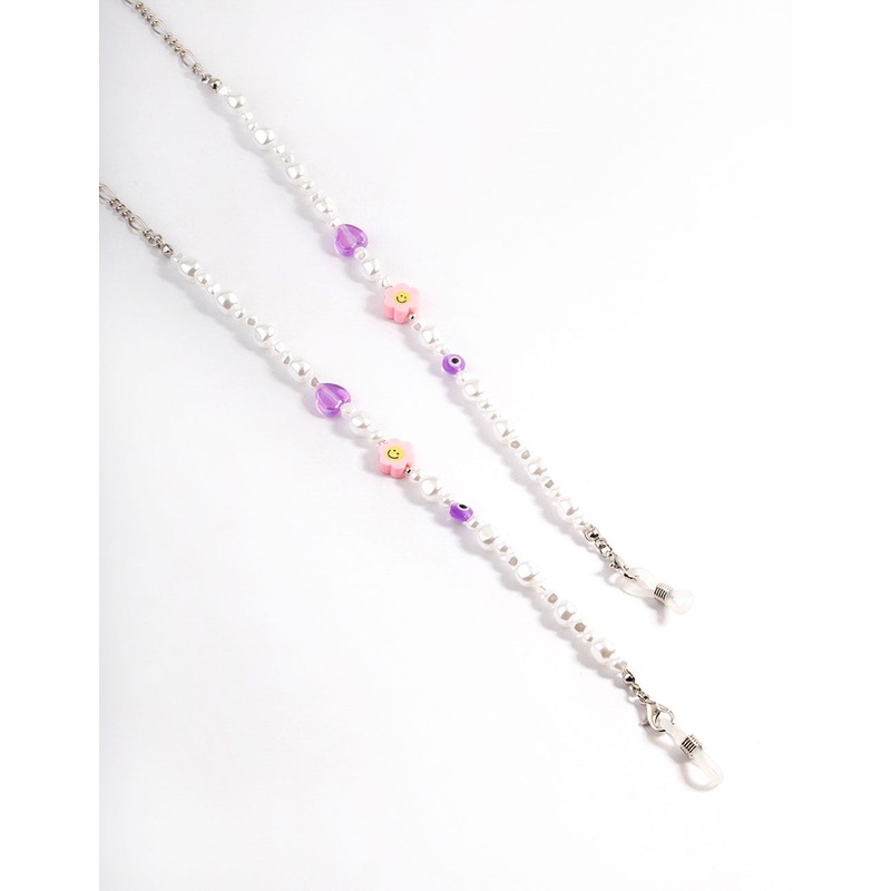 Silver Pearl Fig Classes Chain