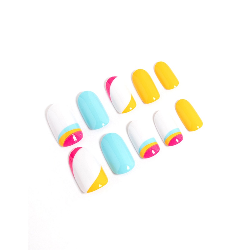 Bright Coloured Press On Nails
