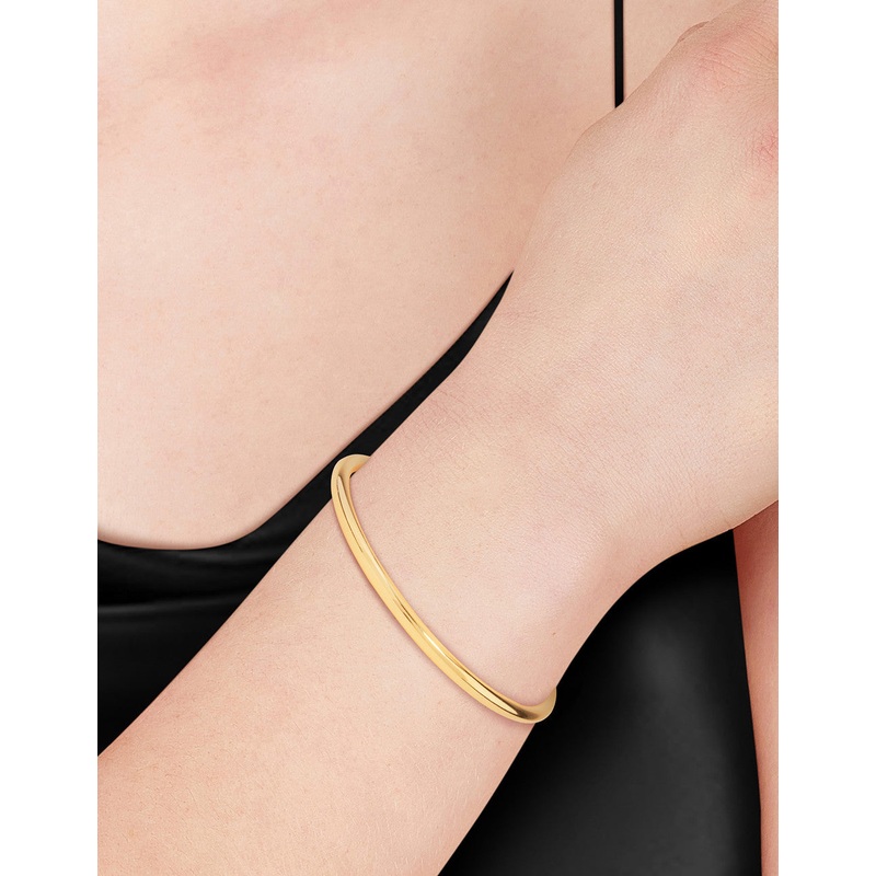 Gold Plated Clean Bangle