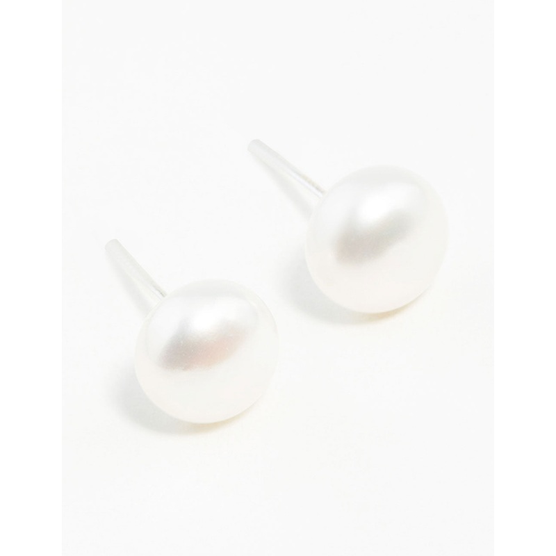 Sterling Silver Freshwater Pearl Stud Earrings