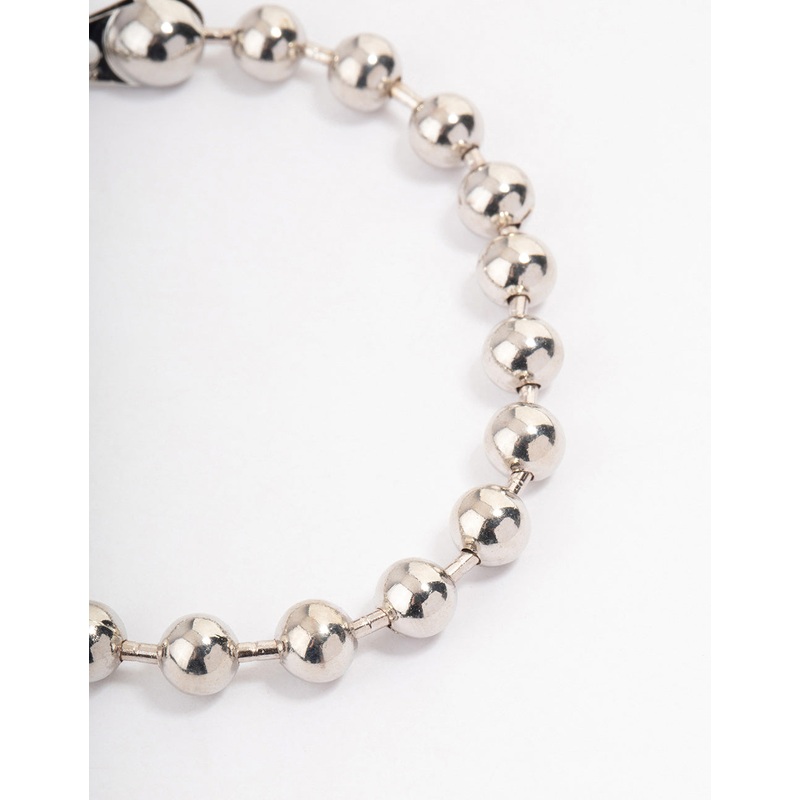 Silver Chunky Ball Chain Necklace