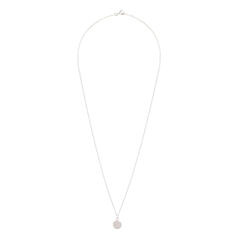 Sterling Silver Moonstone Pendant Necklace