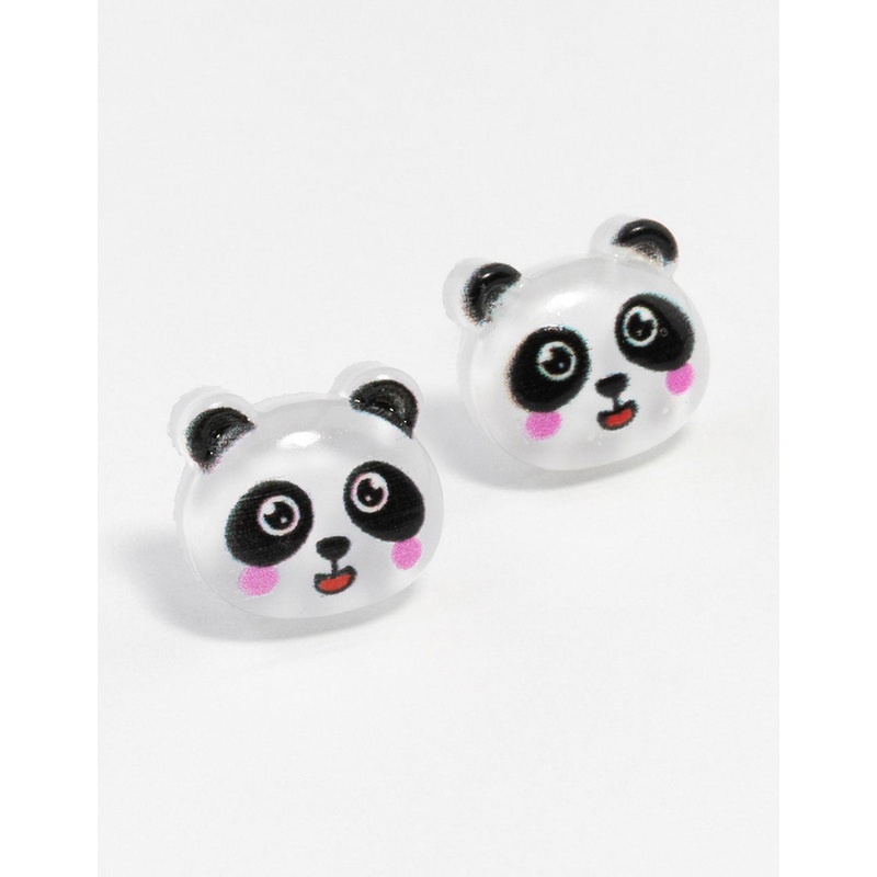 Blush Panda Stud Earrings
