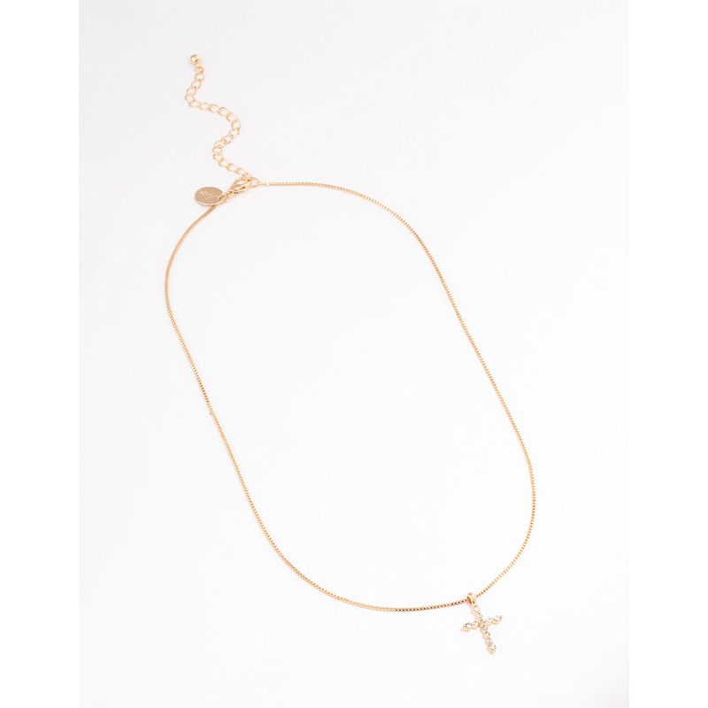 Gold Elegant Cross Necklace
