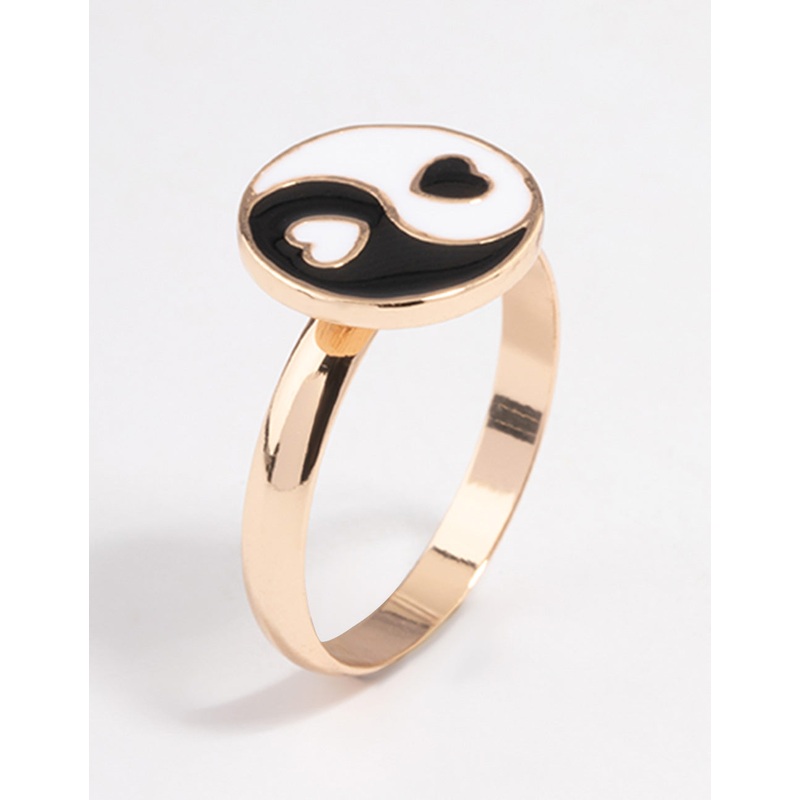 Gold Yin & Yang Ring|SM|ML