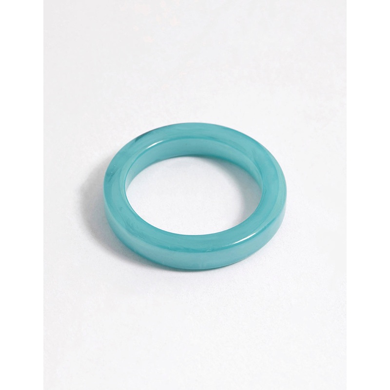 Blue Matte Band Ring|SM|ML