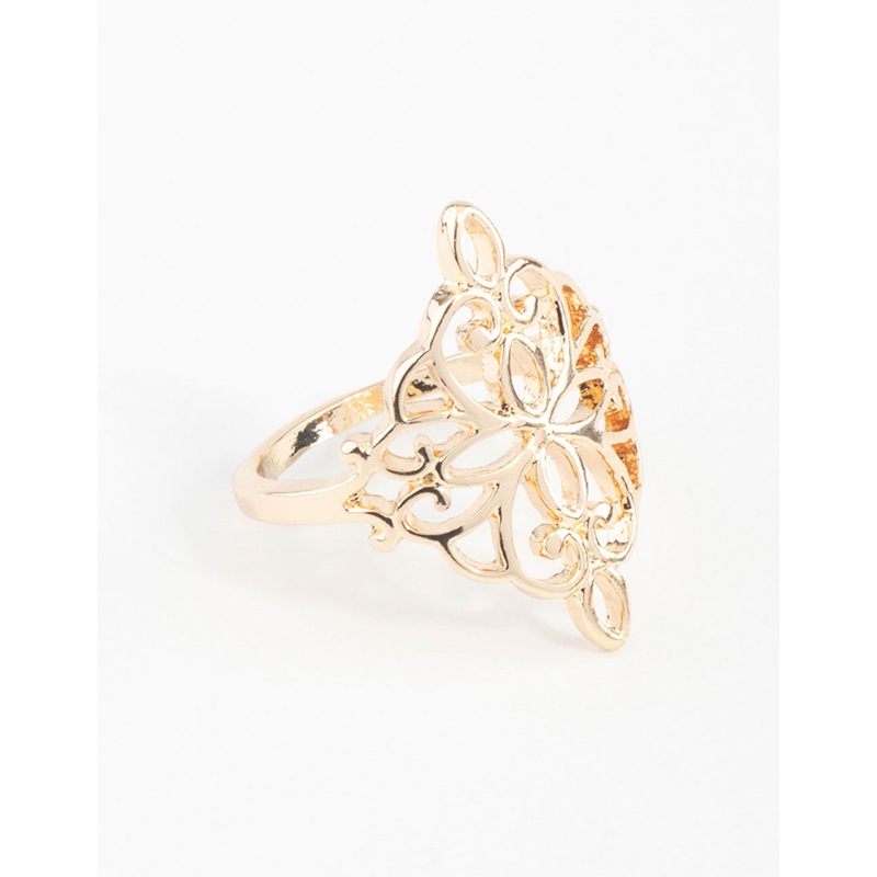 Gold Filigree Ring|SM|ML