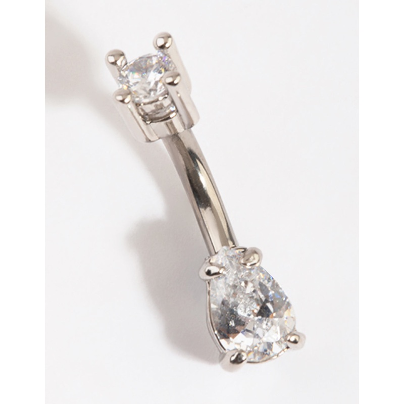 Titanium Small Circular Pear Belly Bar