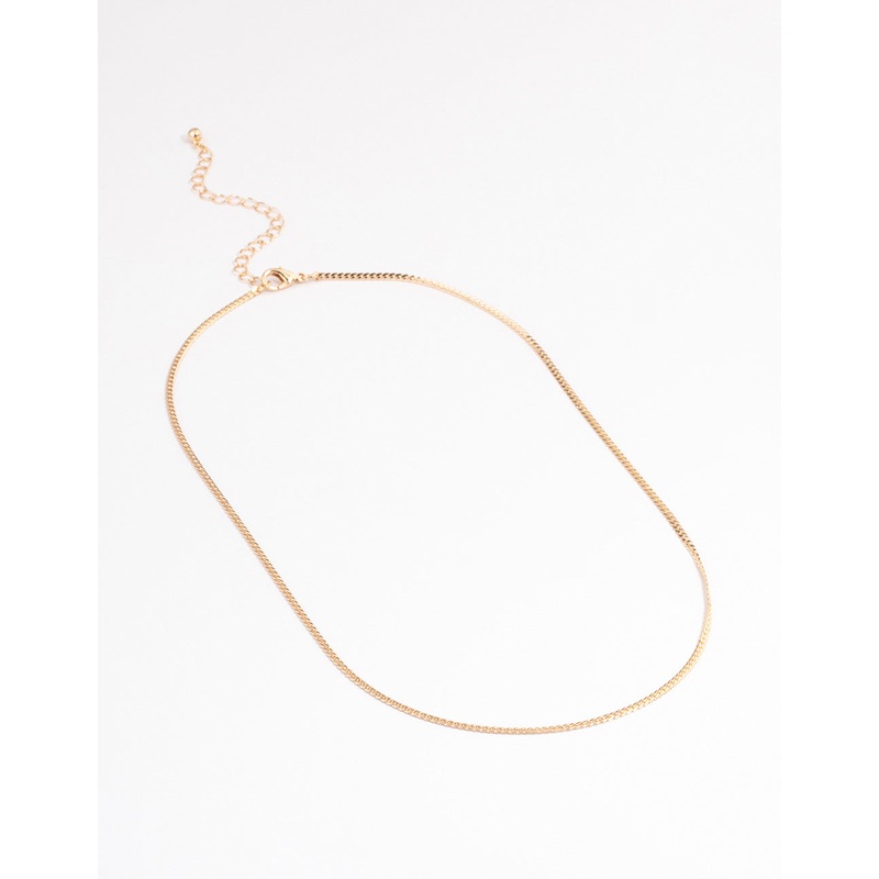 Gold Classic Wheat Chain Necklace