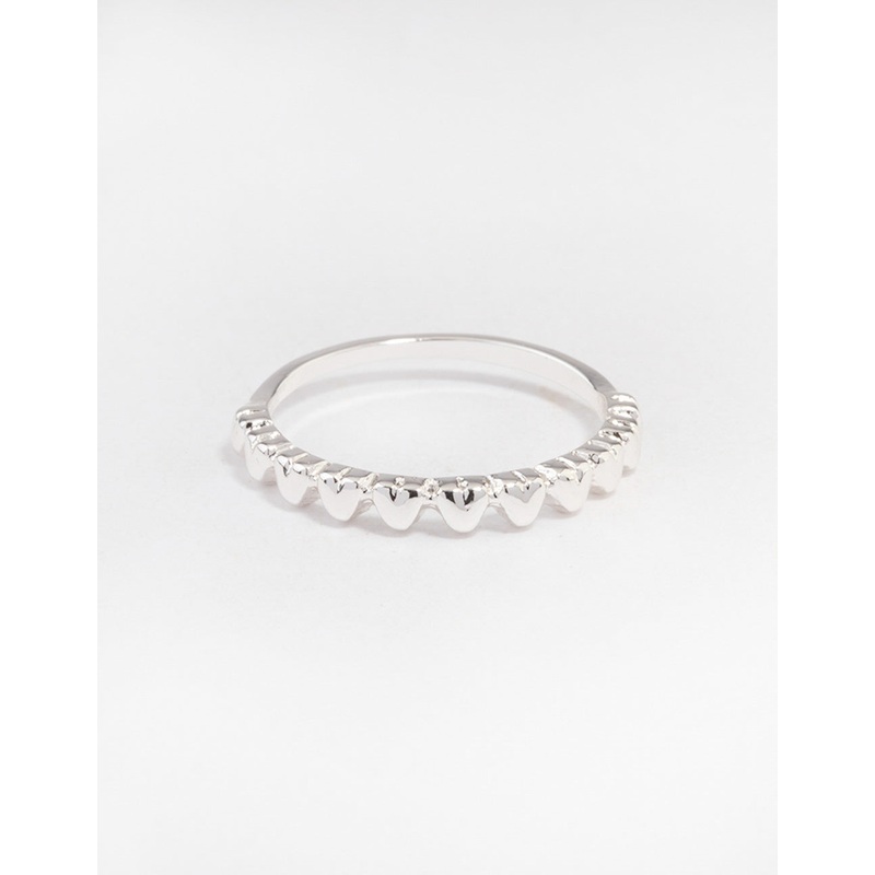 Silver Mini Hearts Ring|SM|ML