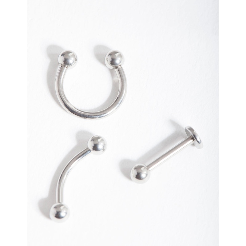 Surgical Steel Mixed Piercing Pack