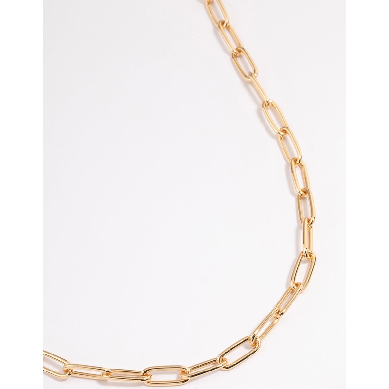 Gold Classic Pin Chain Necklace