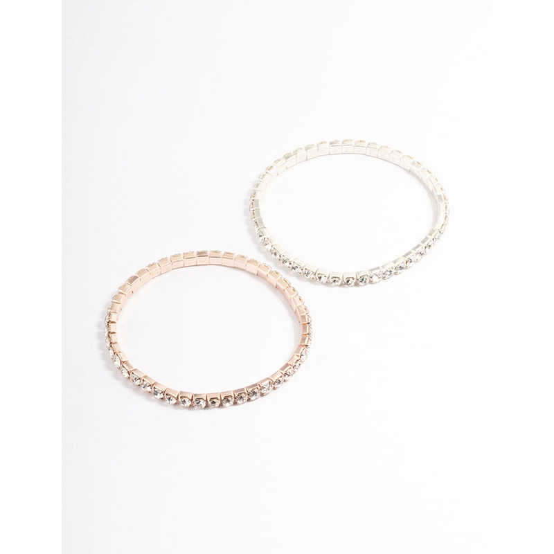 Mixed Metal Cup Chain Bracelet Pack
