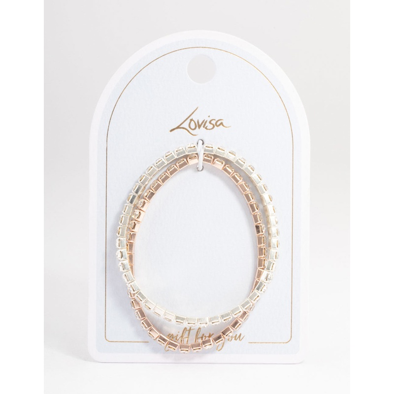 Mixed Metal Cup Chain Bracelet Pack