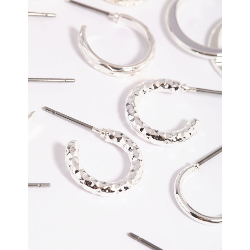 Silver Hoop Earring 12-Pack