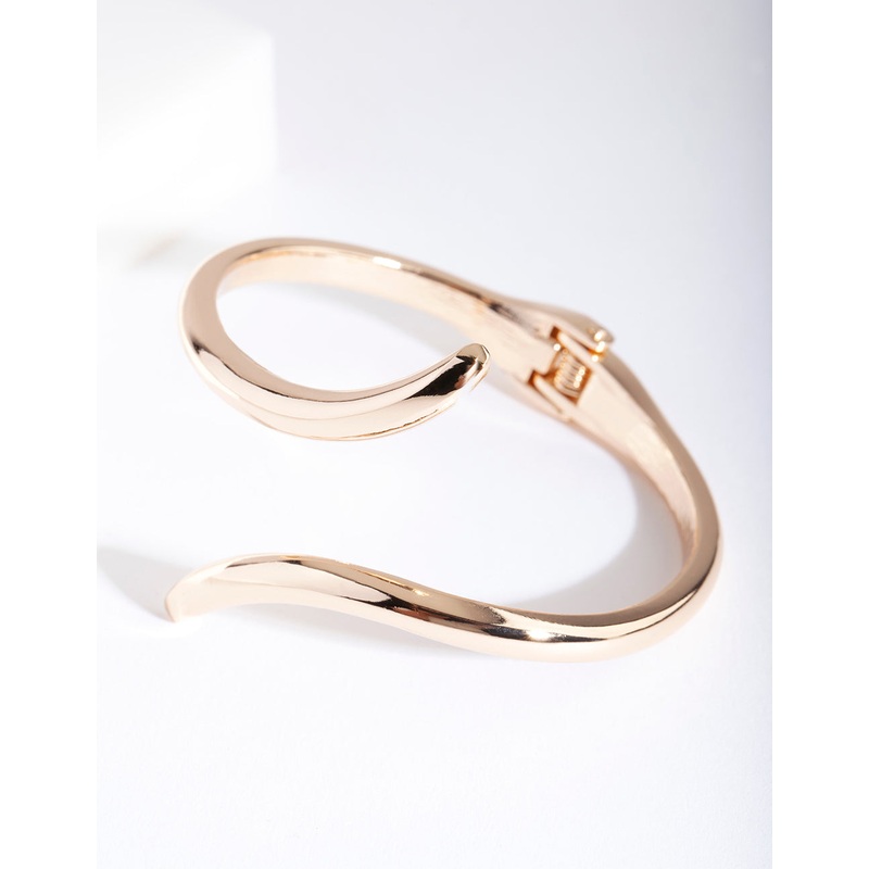 Gold Wrap Clamp Bangle