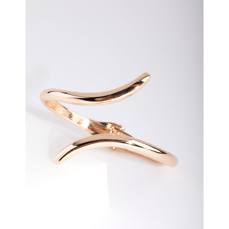 Gold Wrap Clamp Bangle