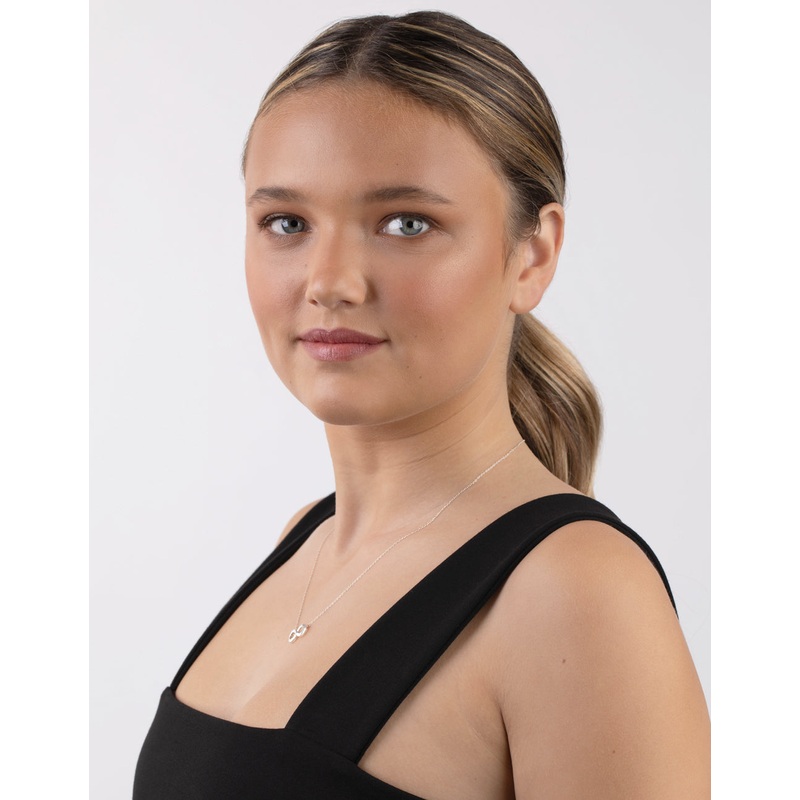 Sterling Silver Infinity Pendant Necklace