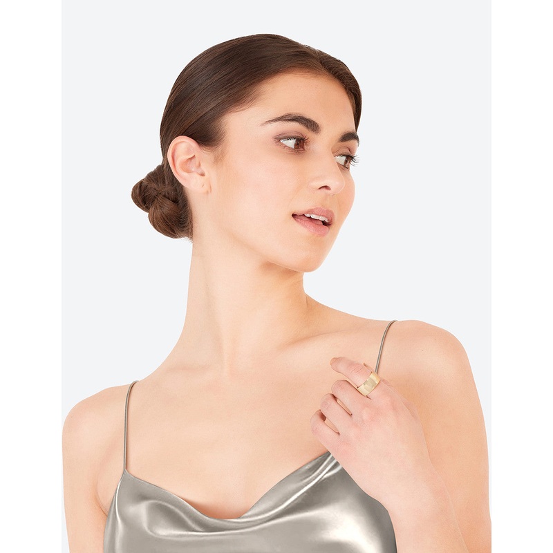 Gold Plated Cigar Ring|SM|ML