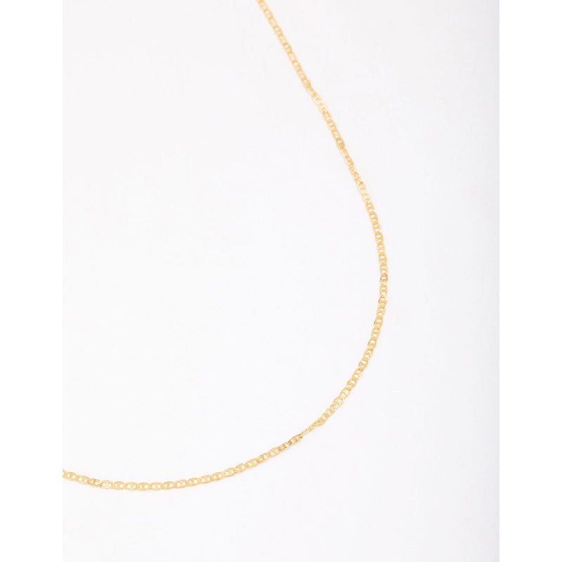 Gold Plated Sterling Silver Green Pear Halo Necklace