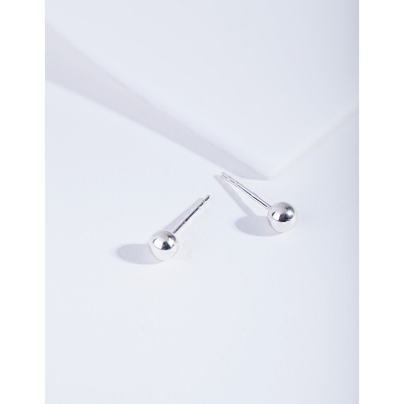 Sterling Silver Mini Ball Stud Earrings