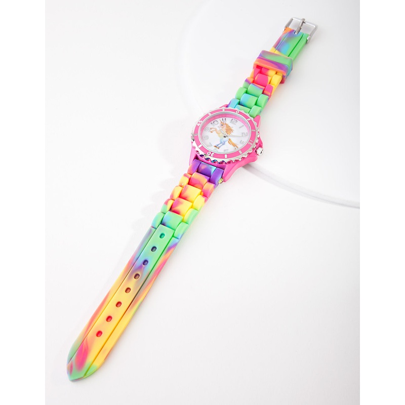 Kids Rainbow Unicorn Silicone Strap Watch