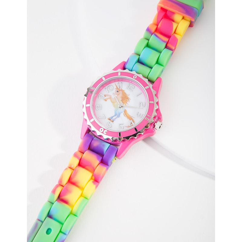 Kids Rainbow Unicorn Silicone Strap Watch
