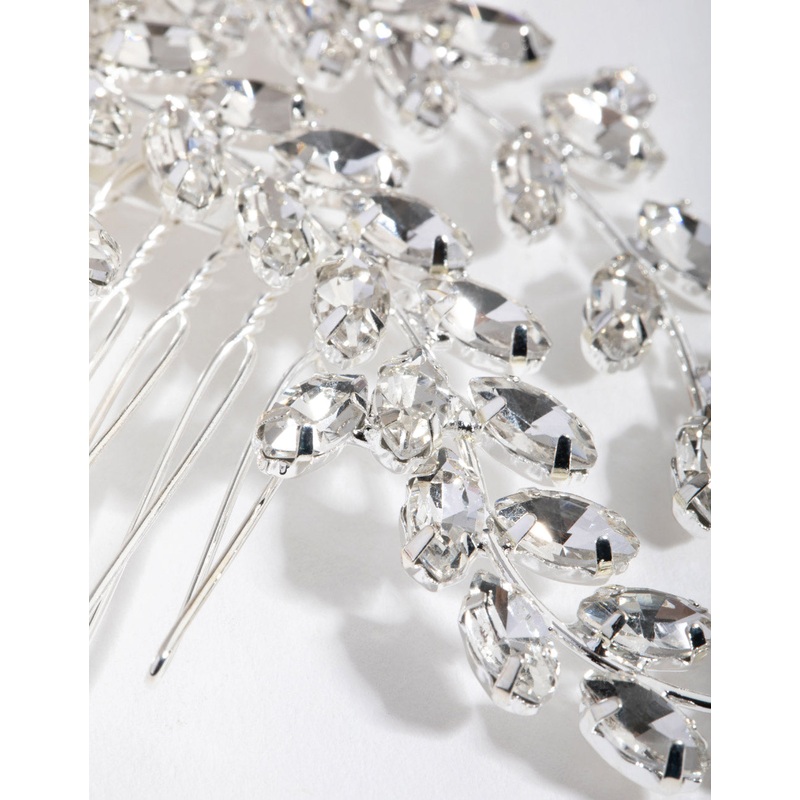 Country Posy Crystal Comb