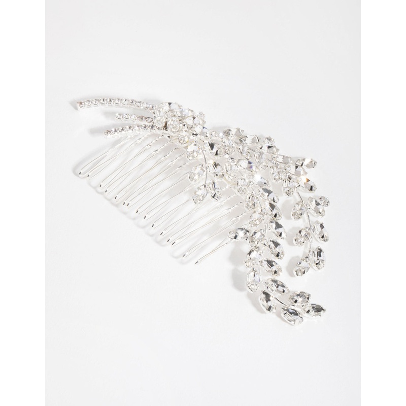 Country Posy Crystal Comb