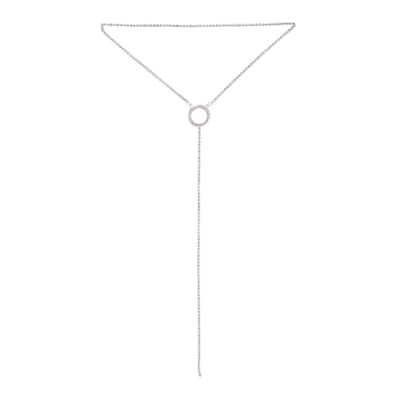 Silver Circle Cup Chain Choker