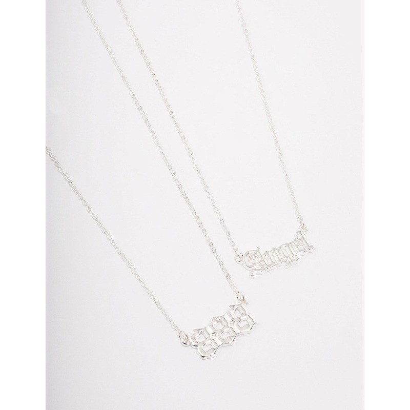 Silver Plated Angel Number ‘888’ Necklace Pack