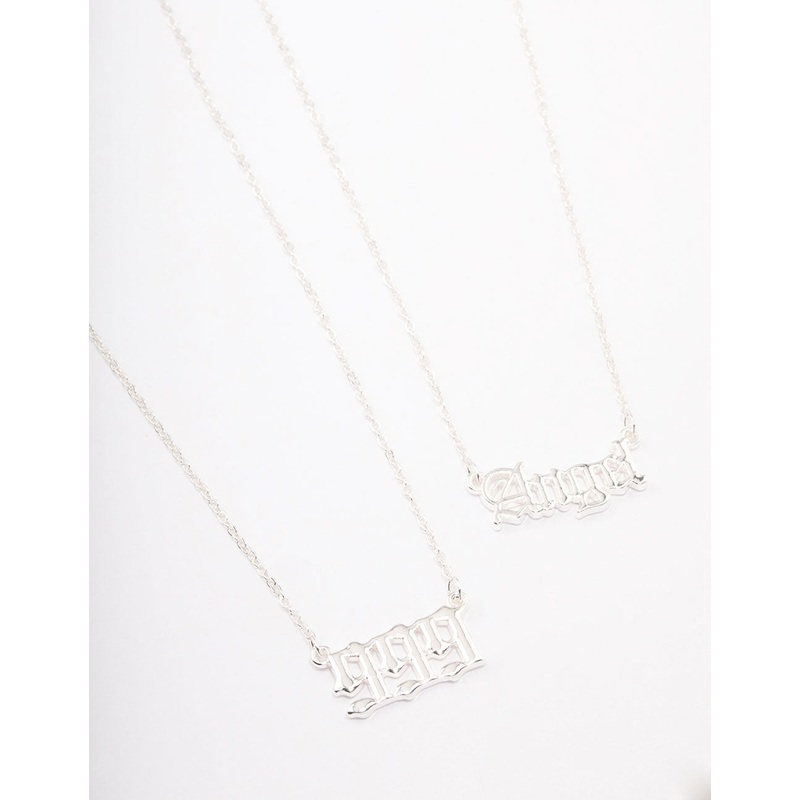 Silver Plated Angel Number ‘999’ Necklace Pack