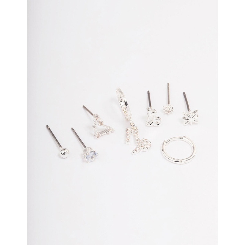 Silver Plated Capricorn Earring Pack