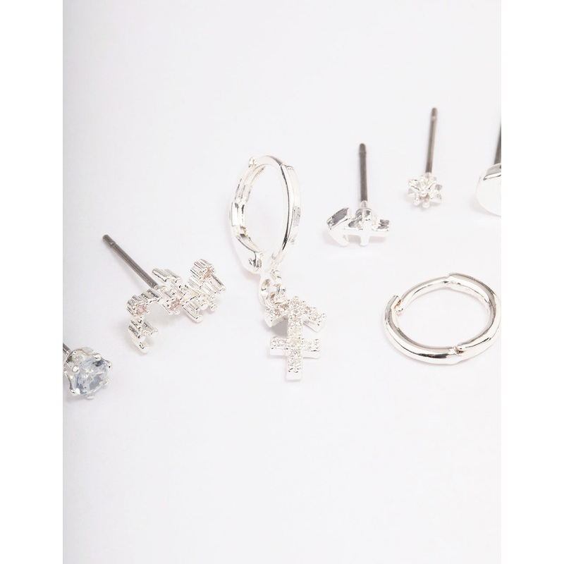 Silver Plated Sagittarius Earring Pack