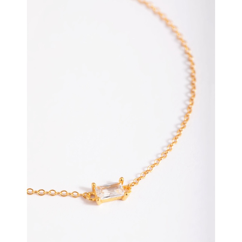 Gold Plated Baguette Bracelet