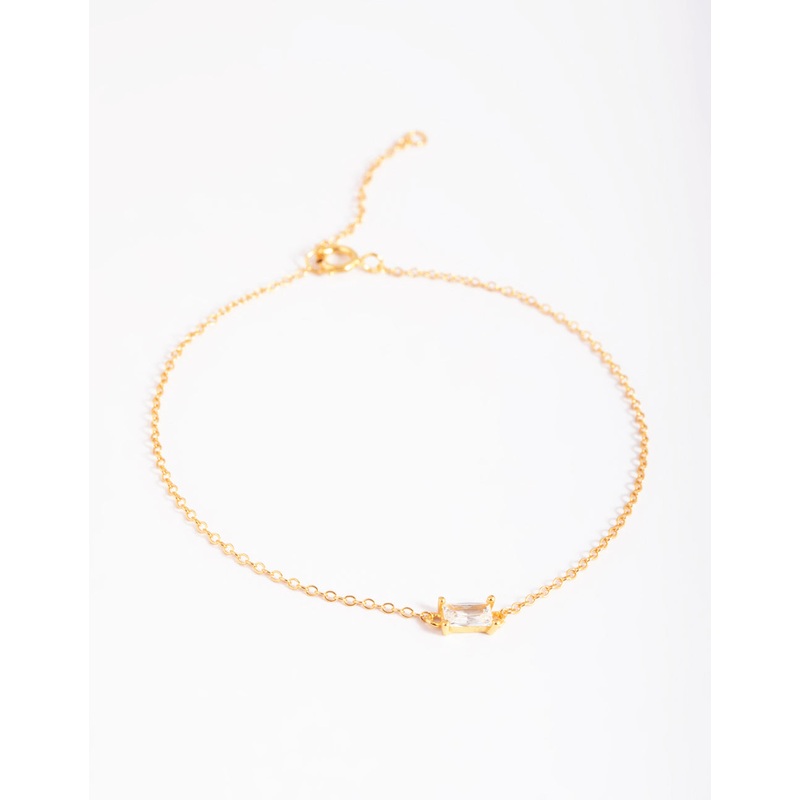 Gold Plated Baguette Bracelet