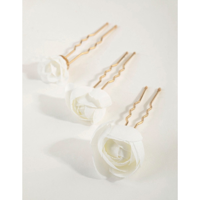 Mini Rosette Bun Pins