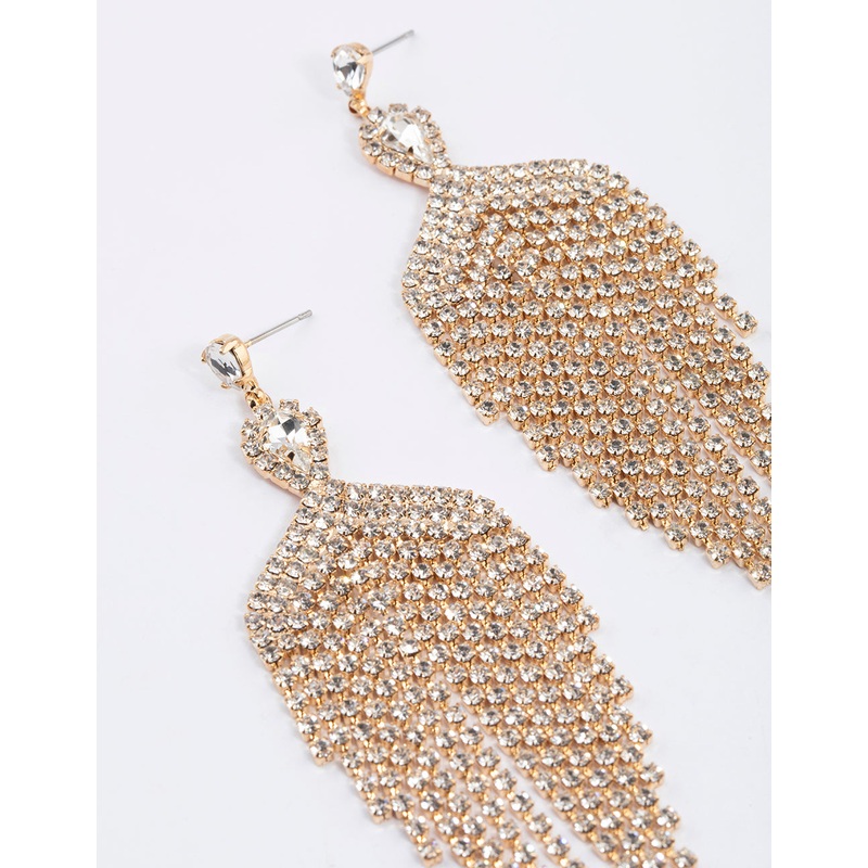 Gold Chandelier Drop Earrings