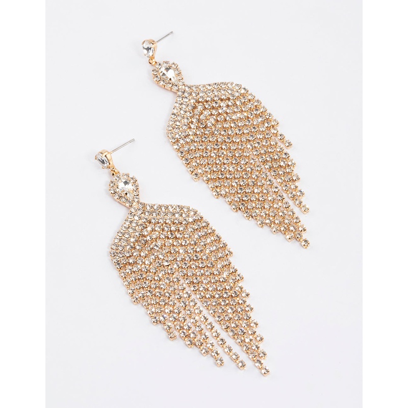 Gold Chandelier Drop Earrings