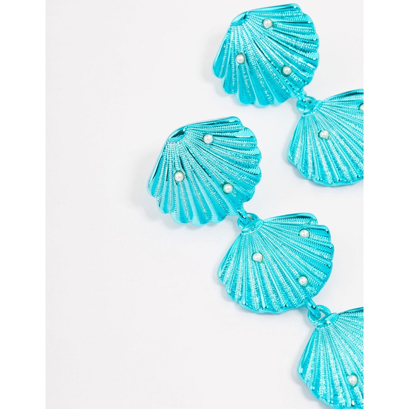 Pearly Shell Drop Earrings